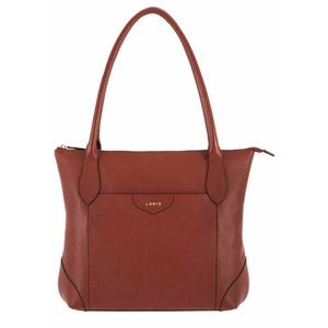 NWT Lodi’s Designer Brown Leather Large Tote Bag